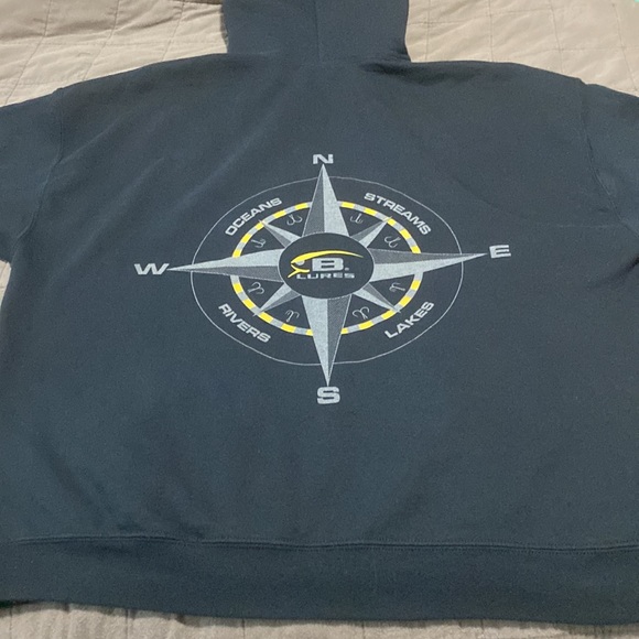 Oceans Streams Rivers & Lakes Bomber Lures Hoodie | Size XXL - Picture 8 of 9